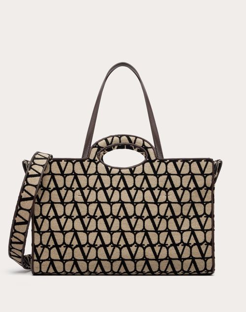Valentino Garavani - Le Troisieme Toile Iconographe Shopping Bag - Beige/black - Man - Shelf - M Bags - Toile Iconographe