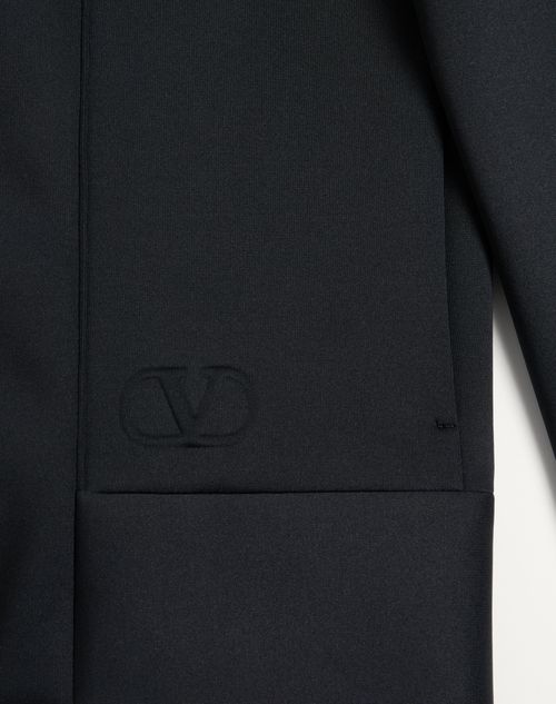 Valentino - Technical Jersey Hooded Sweatshirt - Black - Woman - T-shirts And Sweatshirts