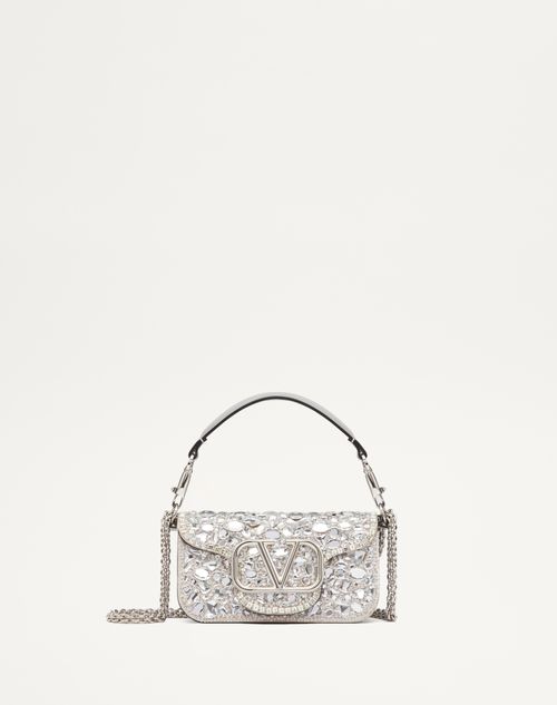 Valentino Loco Small Vlogo Stone Shoulder Bag