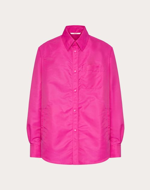 Valentino - Hemdjacke Aus Nylon - Pink Pp - Mann - Jacken & Winterjacken