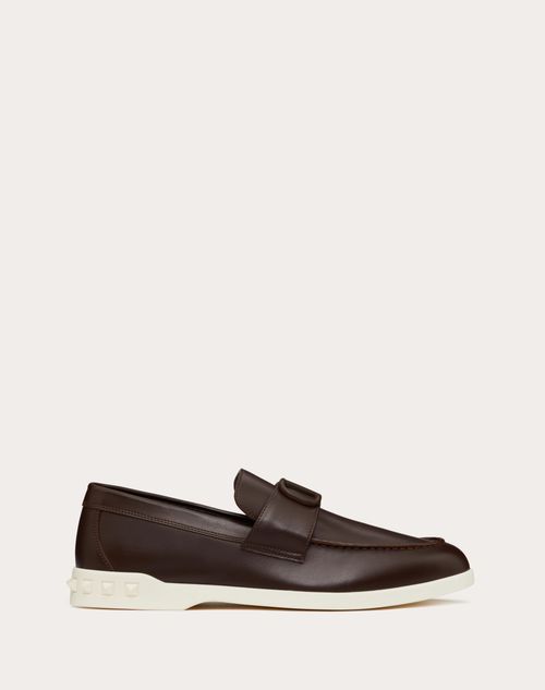 Valentino Garavani - Leisure Flows Calfskin Loafer - Fondant - Man - Shelf - M Shoes - Anywhere-leisure Flows