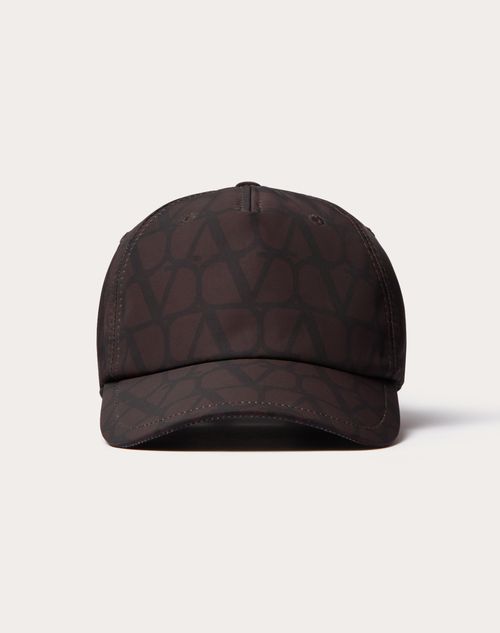 Valentino Garavani - Toile Iconographe Baseball Cap In Nylon - Ebony - Man - Soft Accessories - M Accessories