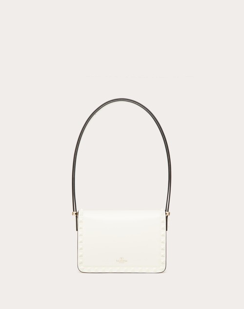 Valentino Garavani Rockstud leather shoulder bag - White