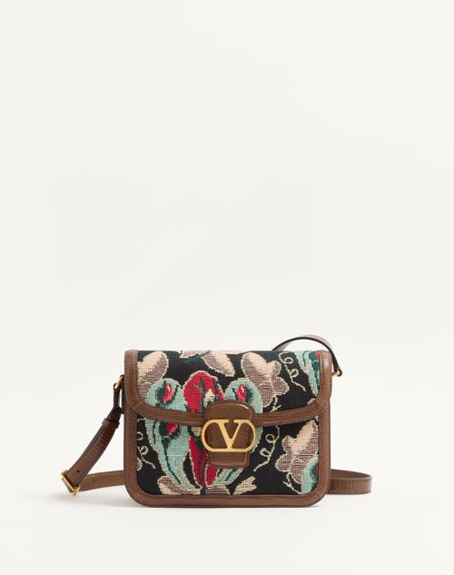 Valentino Garavani - Valentino Garavani 9to5 Shoulder Bag In Jacquard And Lizard Fabric - Multicolour - Man - Man Bags & Accessories Sale
