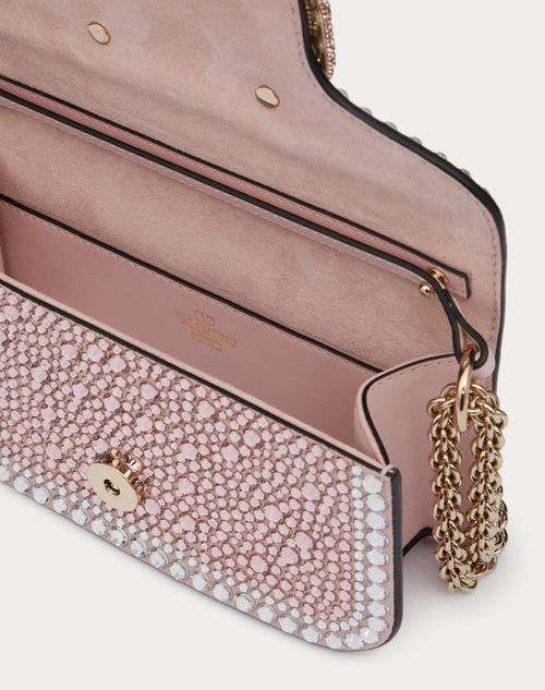 Small Valentino Garavani Locò Shoulder Bag With Rhinestones Small Valentino Garavani Locò Shoulder Bag With Rhinestones