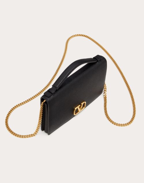 Valentino VLogo Signature Leather Wallet Crossbody Bag