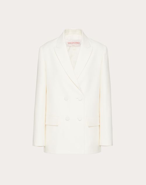 Valentino - Crepe Couture Blazer - Ivory - Woman - Jackets And Blazers