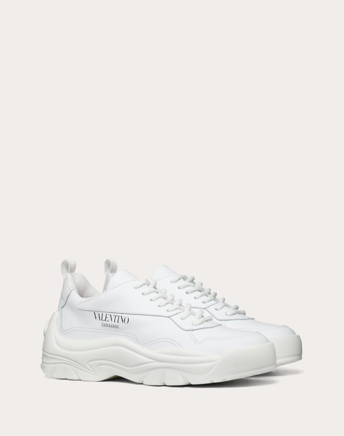 valentino bansi leather trainers