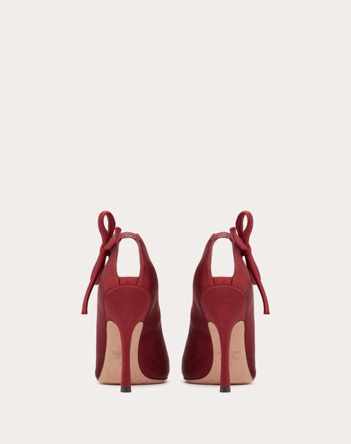 Valentino Garavani Nite-out Satin Pump 110 Mm for Woman in Maroon