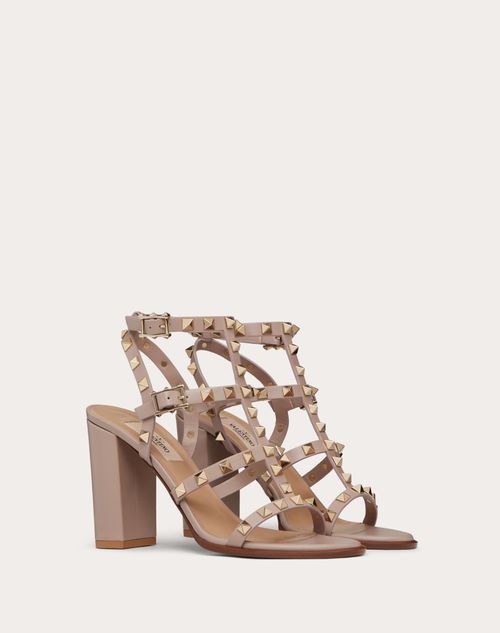 Valentino Garavani - Escarpins Rockstud À Brides. Talon : 90 Mm - Poudre - Femme - Sandales