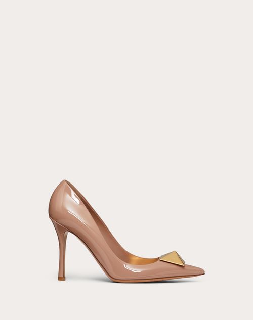 Valentino Garavani - One Stud Patent Leather Pump 100mm - Rose Cannelle - Woman - Gifts For Her