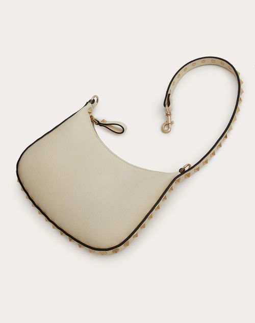 Valentino garavani mini discount rockstud leather hobo bag