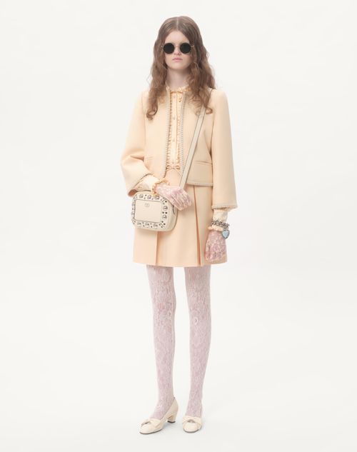 Valentino - Crepe Couture Short Skirt - Birch - Woman - Skirts