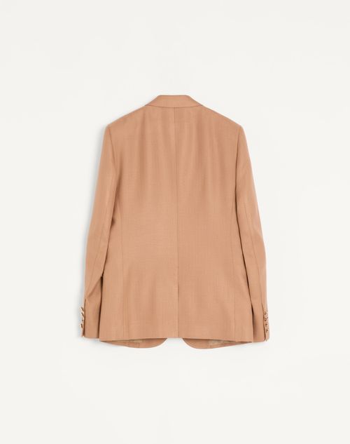 Valentino - ビスコース シングルブレストジャケット - ジンジャーオレンジ - メンズ - コート＆ブレザー