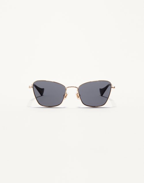 Valentino - Metal Cat-eye Eyewear - Gold/grey - Unisex - Eyewear