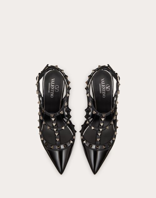 Rockstud Pumps In Patent Leather And Polymeric Material With Straps ...