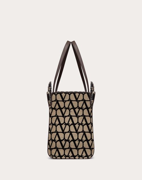 Valentino Garavani Beige/black/black Toile Iconographe bag