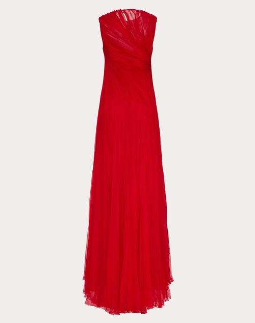 Valentino - Chiffon Gown - Red - Woman - Gowns