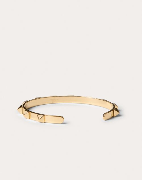 måle Alle slags pilfer Rockstud Metal Bracelet for Woman in Gold | Valentino US