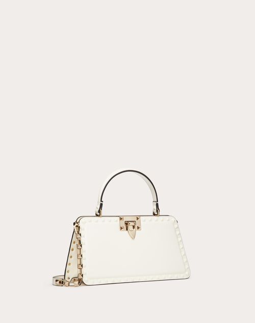 Valentino Garavani - Rockstud Calfskin Handbag - Ivory - Woman - Woman Bags & Accessories Sale