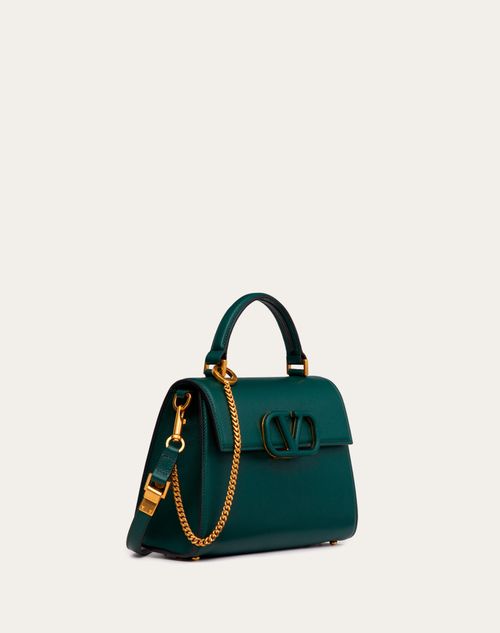 Valentino Garavani - Small Vsling Grainy Calfskin Handbag - Green - Woman - Vsling - Bags