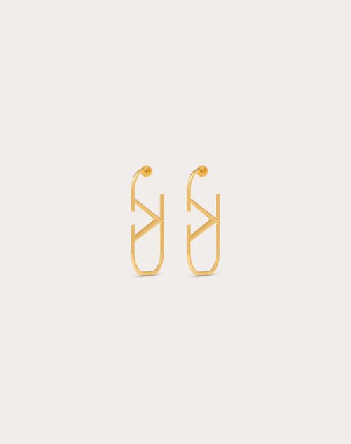 Valentino Garavani - Vlogo Signature Metal Earrings - Gold - Woman - Small Treats