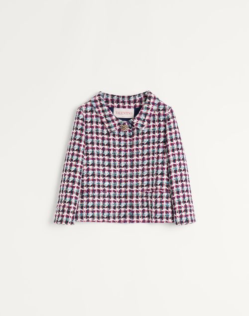 Valentino - Multicoloured Sequin Tweed Jacket - Multicolour - Woman - Jackets And Blazers