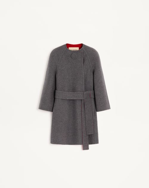 Valentino - ダブルフェイス コート - グレー - ウィメンズ - コート & アウター