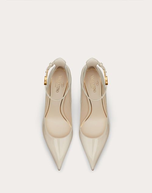 Valentino Garavani Tan-go Patent Leather Pump 100mm for Woman in Light  Ivory