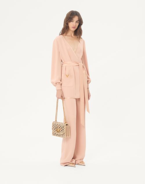 Valentino - Cady Couture Shirt - Salmon - Woman - Shirts And Tops