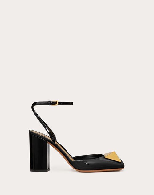 Valentino Garavani - One Stud Pump In Patent Leather 90mm - Black - Woman - One Stud (pumps) - Shoes