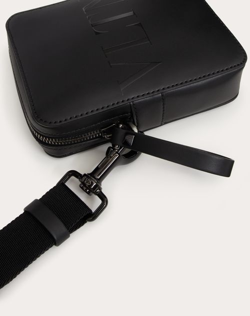 Valentino GARAVANI- Vltn Small Leather Crossbody Bag- Man- Uni - Black