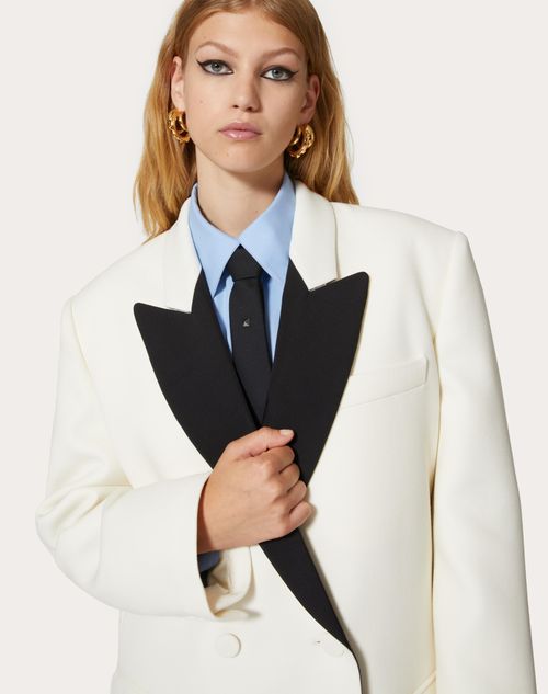 White on sale crepe blazer