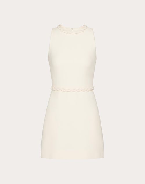 Valentino - Vestido Corto De Crepe Couture - Marfil - Mujer - Vestidos