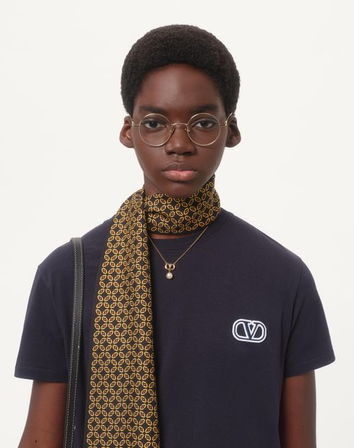 Vロゴ シグネチャーパッチ コットン Tシャツ for メンズ インチ