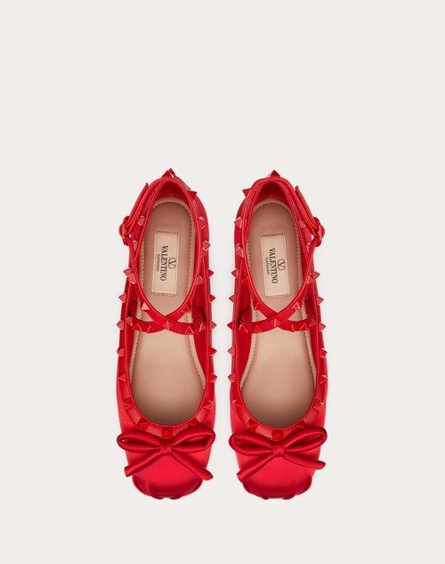 Valentino Garavani Pink Rockstud Ballerina Flats