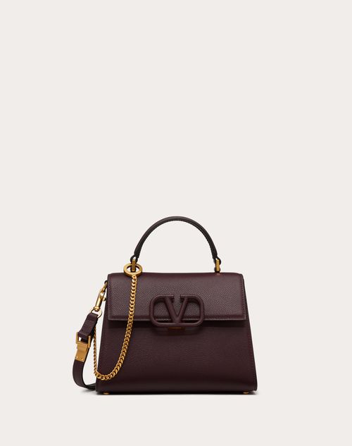 VALENTINO GARAVANI VRING small smooth and textured-leather shoulder bag, Sale up to 70% off