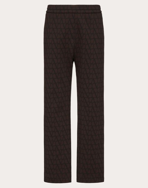 Valentino - Pantalon De Jogging En Coton À Imprimé Toile Iconographe - Noir - Homme - Shorts Et Pantalons