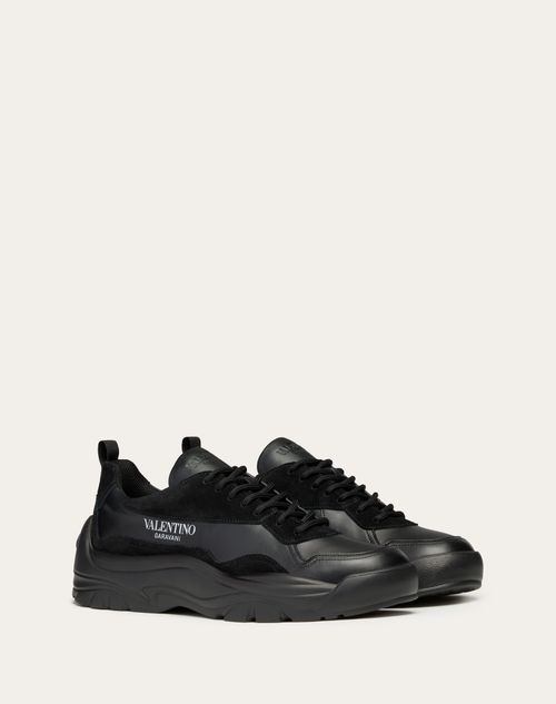 Valentino Garavani - Gumboy Calfskin Sneaker - Black/black - Man - Gumboy - M Shoes