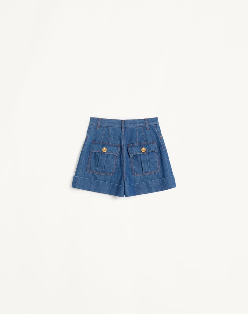 Valentino Lightweight Denim Shorts Woman Denim 29
