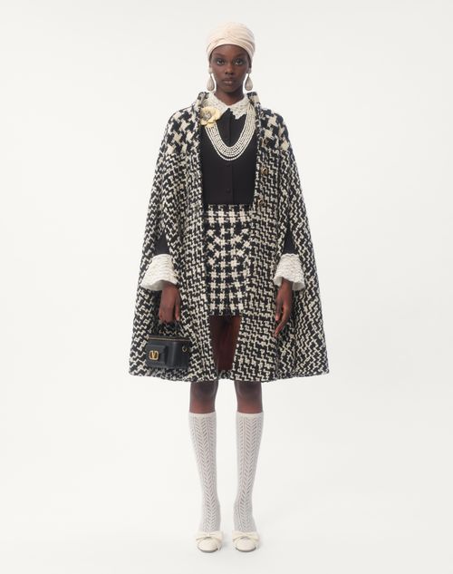 Valentino - Georgette Blouse - Black/ivory - Woman - Shirts And Tops
