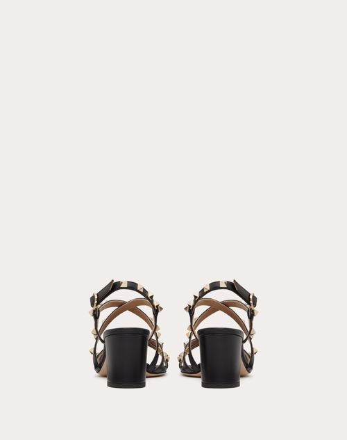 Rockstud calfskin ankle discount strap sandal 60 mm