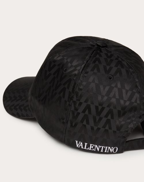 Valentino Garavani - Optical Valentino Baseball Cap - Black - Man - Hats - M Accessories