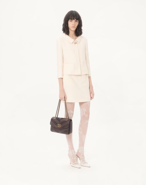 Valentino - Crepe Couture Short Skirt - Ivory - Woman - Skirts