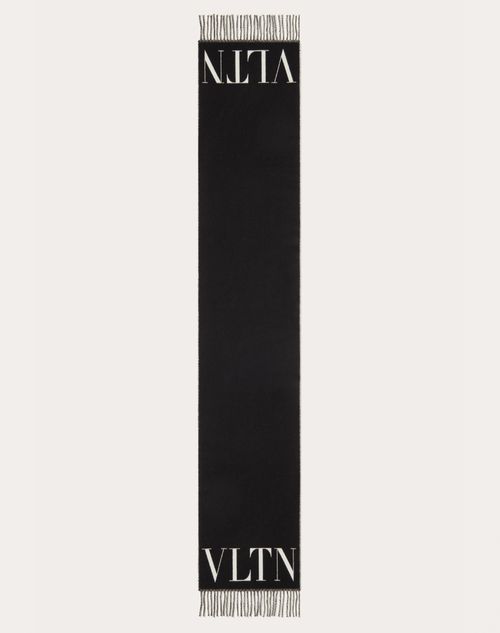 Vltn ウール X カシミア マフラー for メンズ インチ ブラック