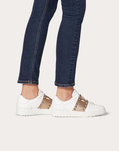 calfskin rockstud sneaker