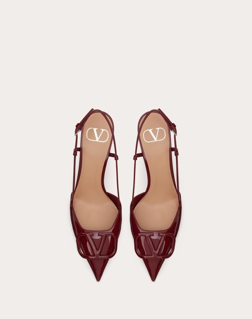 Burgundy store valentino heels