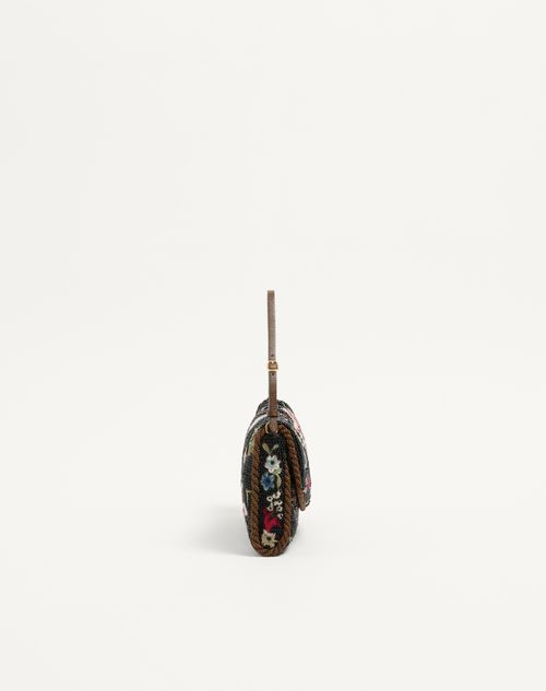 Valentino Garavani - Valentino Garavani Devain Embroidered Small Shoulder Bag - Multicolor - Woman - Clutches