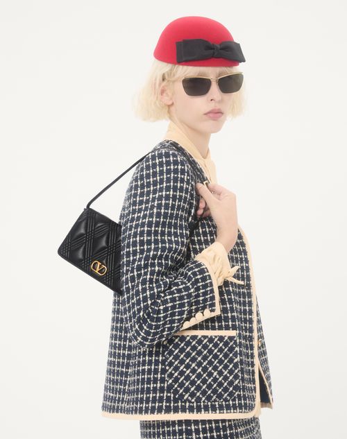 Valentino Garavani - Valentino Garavani Quiltie 67 Mini Shoulder Bag In Quilted Nappa Leather - Black - Woman - Clutches