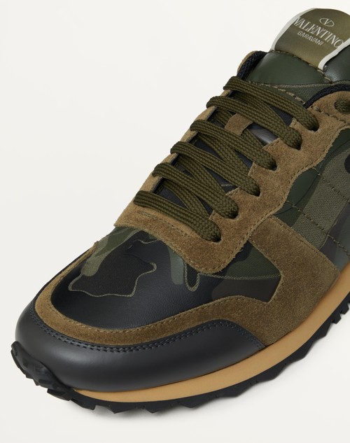 basket valentino homme camouflage